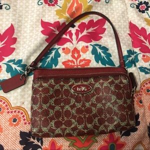 Red Coach Wristlet